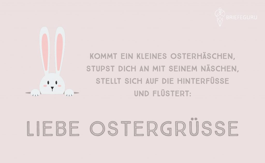 Ostersprüche mit Osterhasen • Ostersprüche • Briefeguru